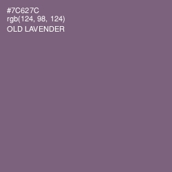 #7C627C - Old Lavender Color Image